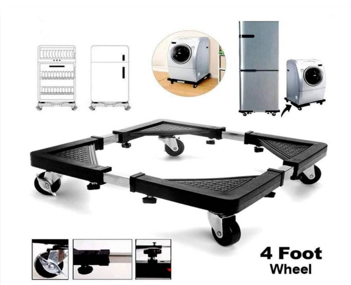 Multifunction Movable Washing Machine, Fridge, Base Stand
